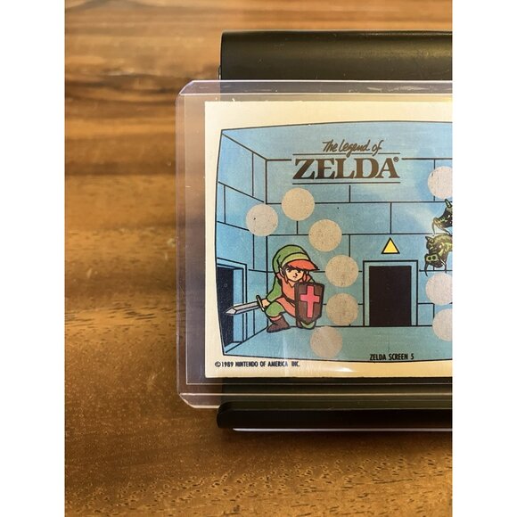 1989 Topps Nintendo Scratch-Off Card The Adventures Of Zelda UNSCRATCHED - Picture 2 of 5